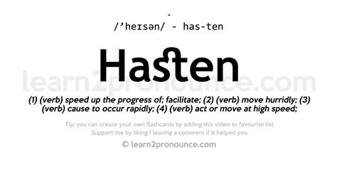 hasten definition